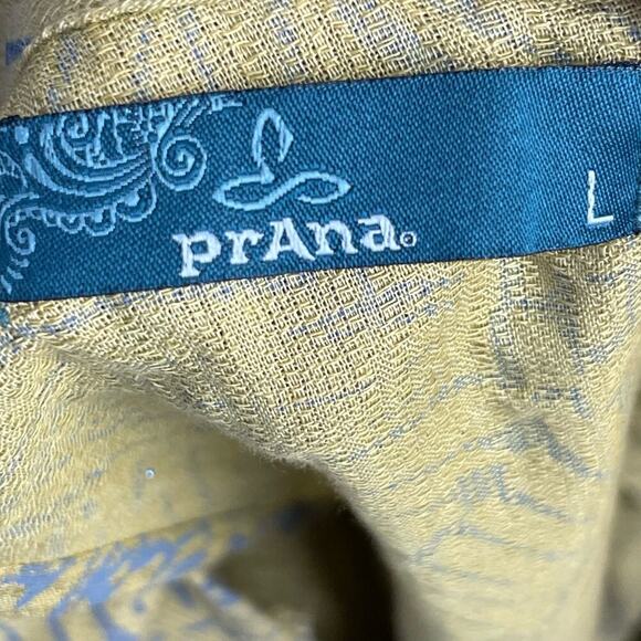 PrAna Ecotropics Dress Women's Sz L‎ Ecotropics Cabana Straw Drawstring Blouson - Picture 11 of 11